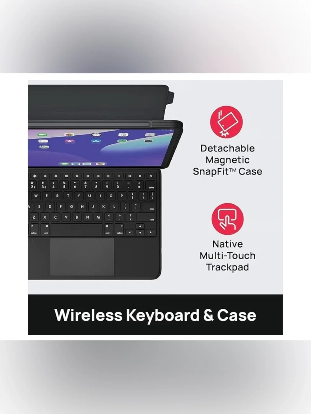 Brydge Air MAX+ Wireless Keyboard Case with Trackpad for iPad Air 11